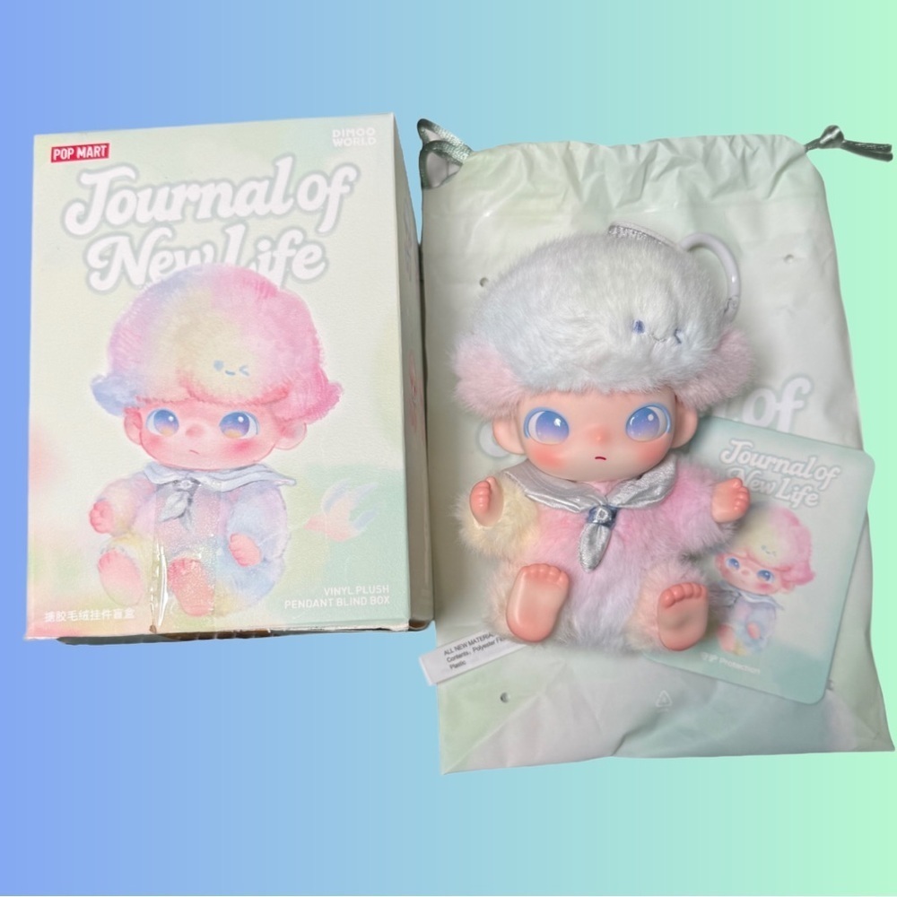 POP MART DIMOO Journal Of New Life Protection Vinyl Plush Authentic